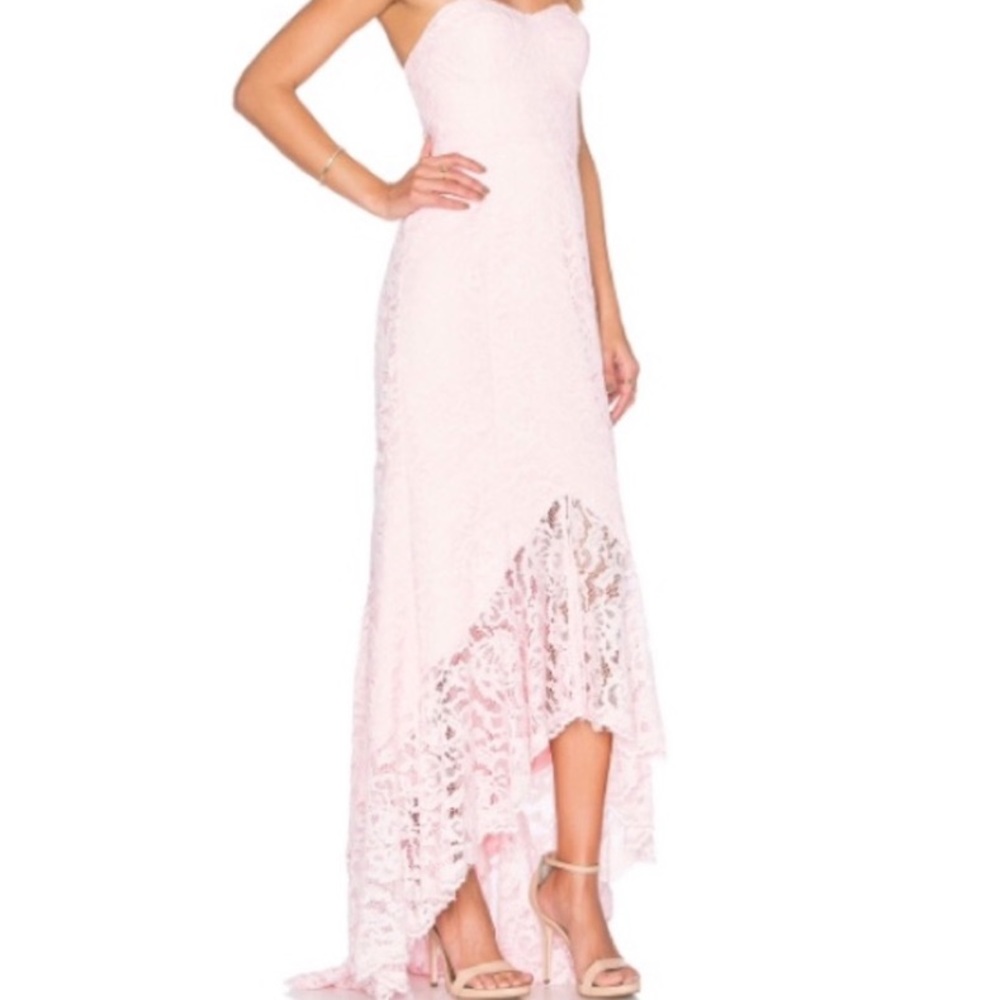 Jarlo pink lace long dress